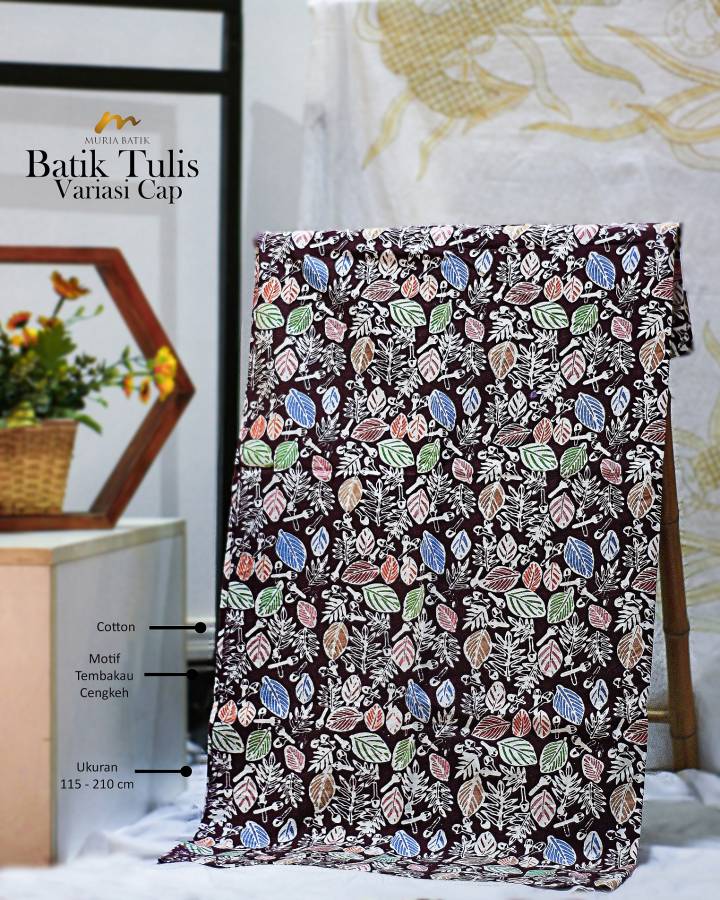 Batik Tulis Variasi Cap Motif Taburan tembakau