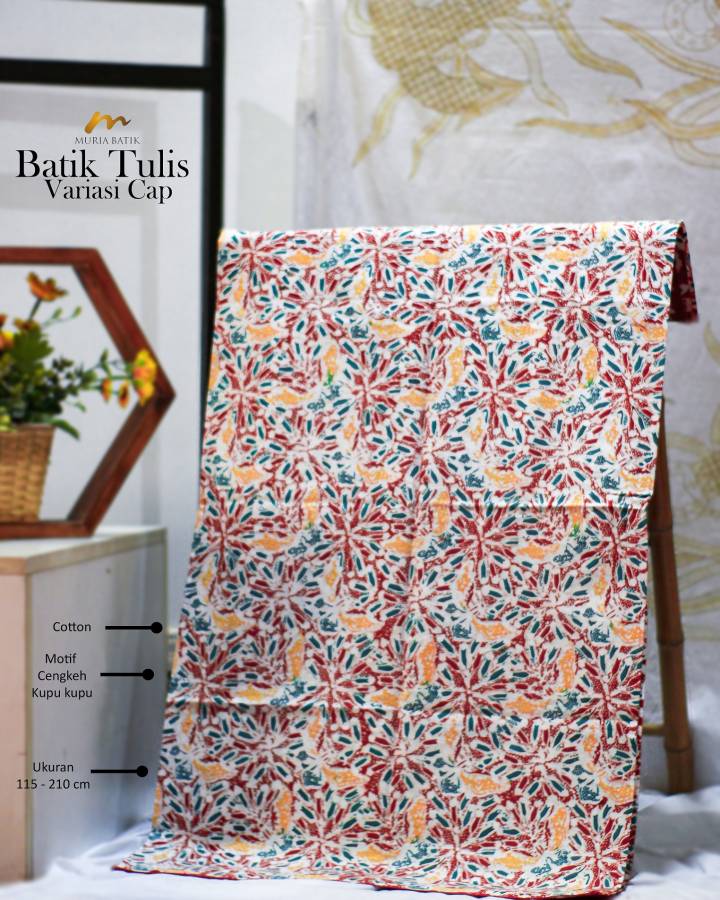 Kain Batik Motif Kembang Kupu