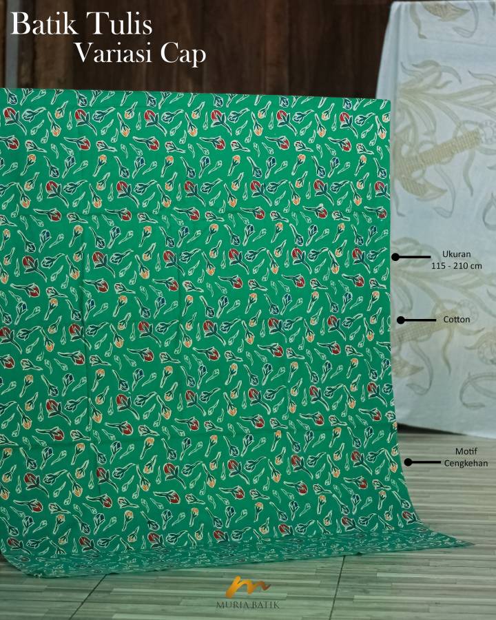 Kain Batik Tulis Variasi cap motif taburang cengkeh